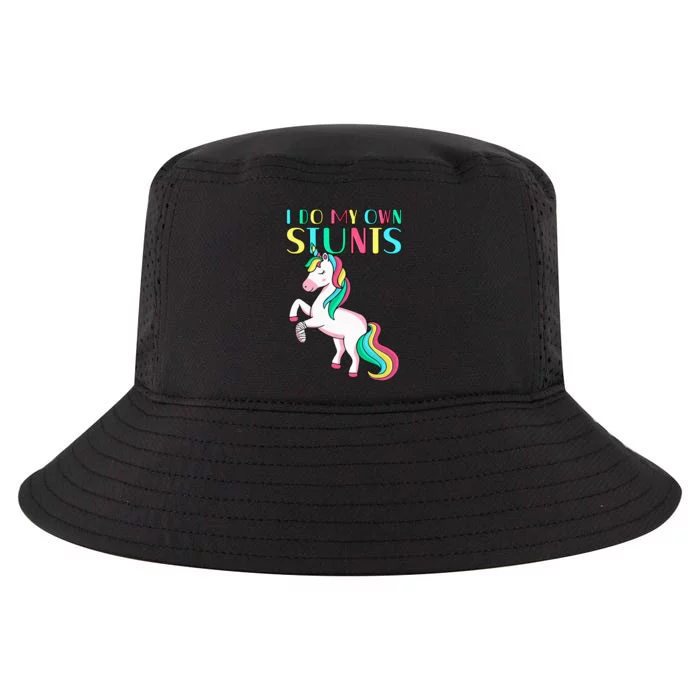 Funny I Do My Own Stunts Broken Arm Cute Magical Unicorn Cool Comfort Performance Bucket Hat