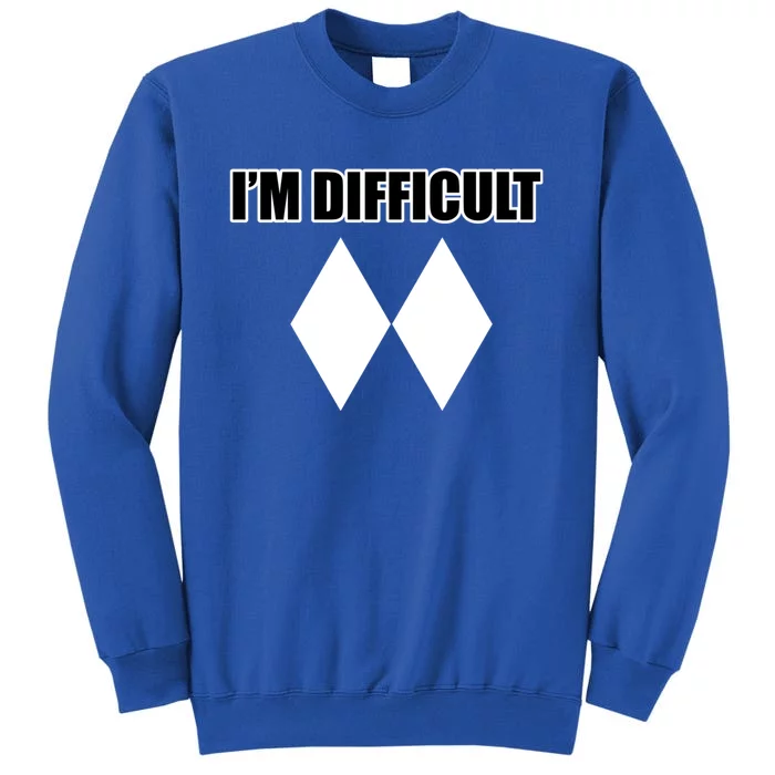 Funny I'm Difficulgift Double Black Diamond Ski Gift Sweatshirt