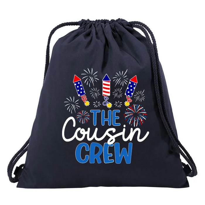 Fireworks Independence Day Drawstring Bag