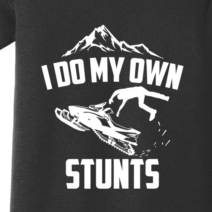 Funny I Do My Own Stunts Jet Ski Personal Watercraft PWC Gift Baby Bodysuit