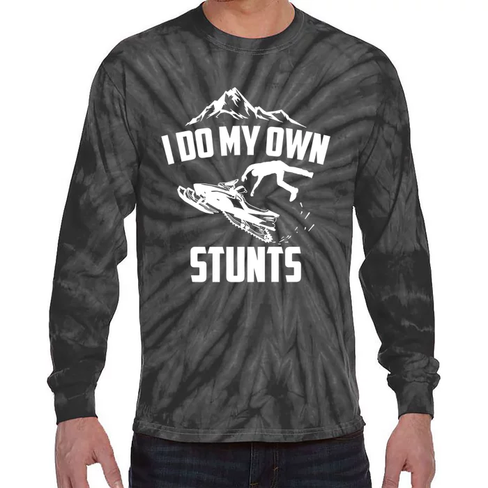 Funny I Do My Own Stunts Jet Ski Personal Watercraft PWC Gift Tie-Dye Long Sleeve Shirt