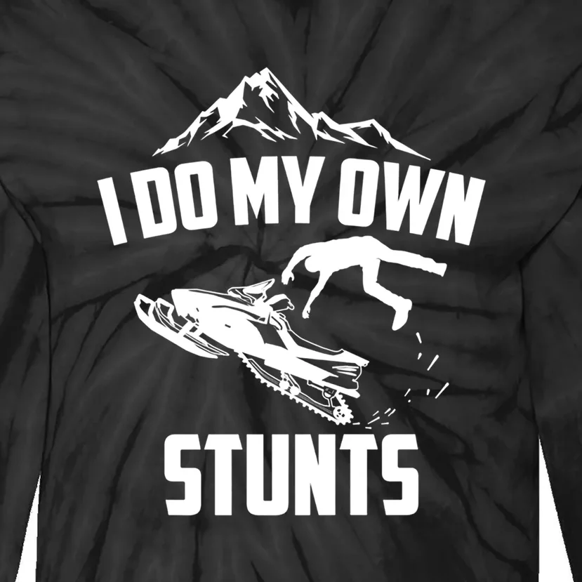 Funny I Do My Own Stunts Jet Ski Personal Watercraft PWC Gift Tie-Dye Long Sleeve Shirt