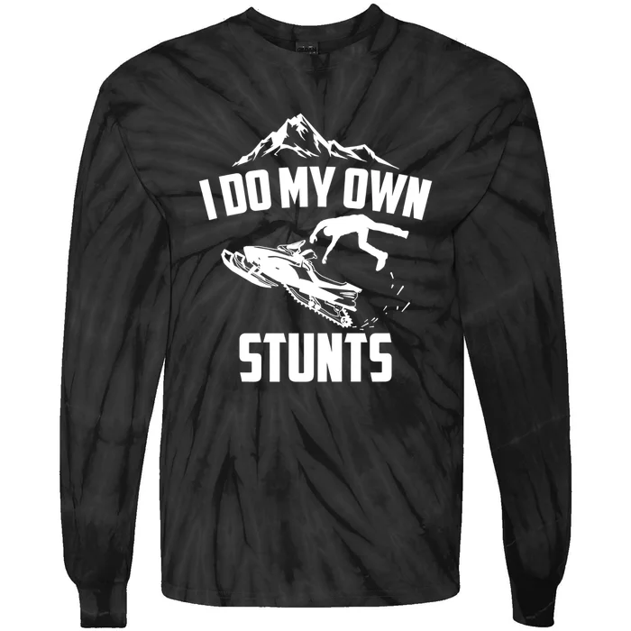 Funny I Do My Own Stunts Jet Ski Personal Watercraft PWC Gift Tie-Dye Long Sleeve Shirt