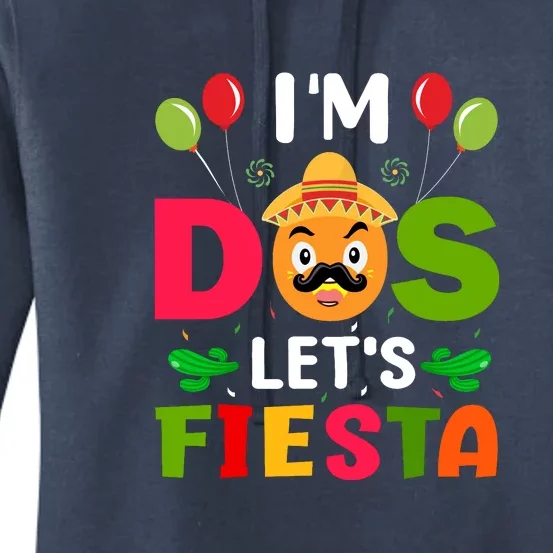 Funny I'm Dos Lets Fiesta Gift Cinco De Mayo Women's Pullover Hoodie