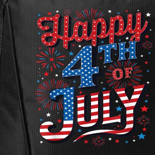 Firecracker Independence Day Happy 4th Of July Gift City Backpack