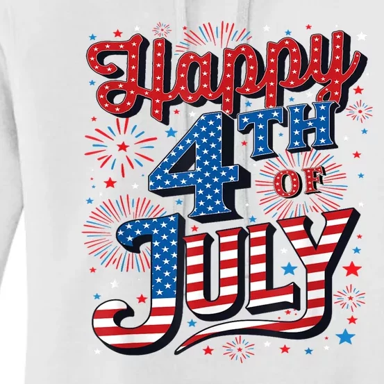 Firecracker Independence Day Happy 4th Of July Gift Women's Pullover Hoodie