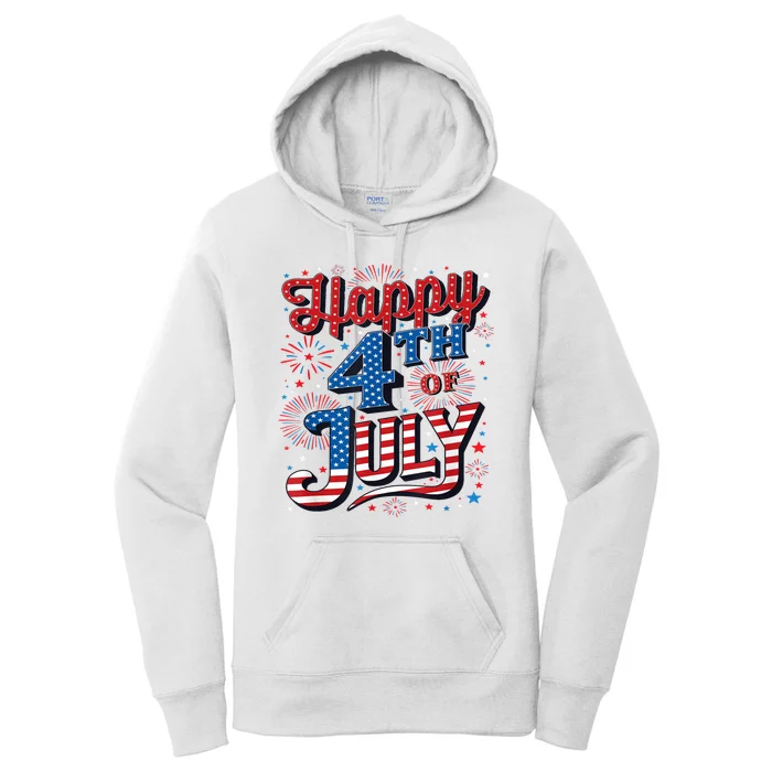 Firecracker Independence Day Happy 4th Of July Gift Women's Pullover Hoodie