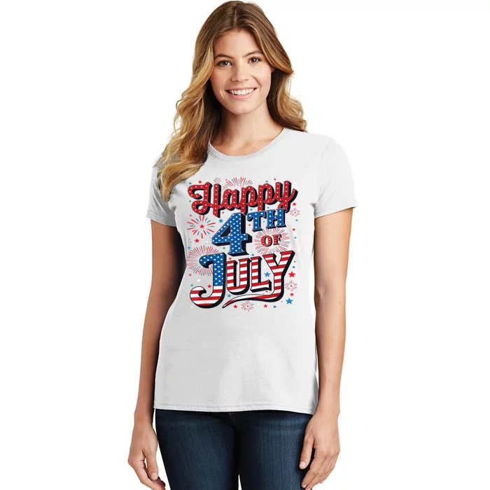 Firecracker Independence Day Happy 4th Of July Gift Women's T-Shirt