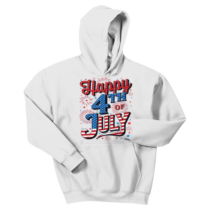 Firecracker Independence Day Happy 4th Of July Gift Kids Hoodie