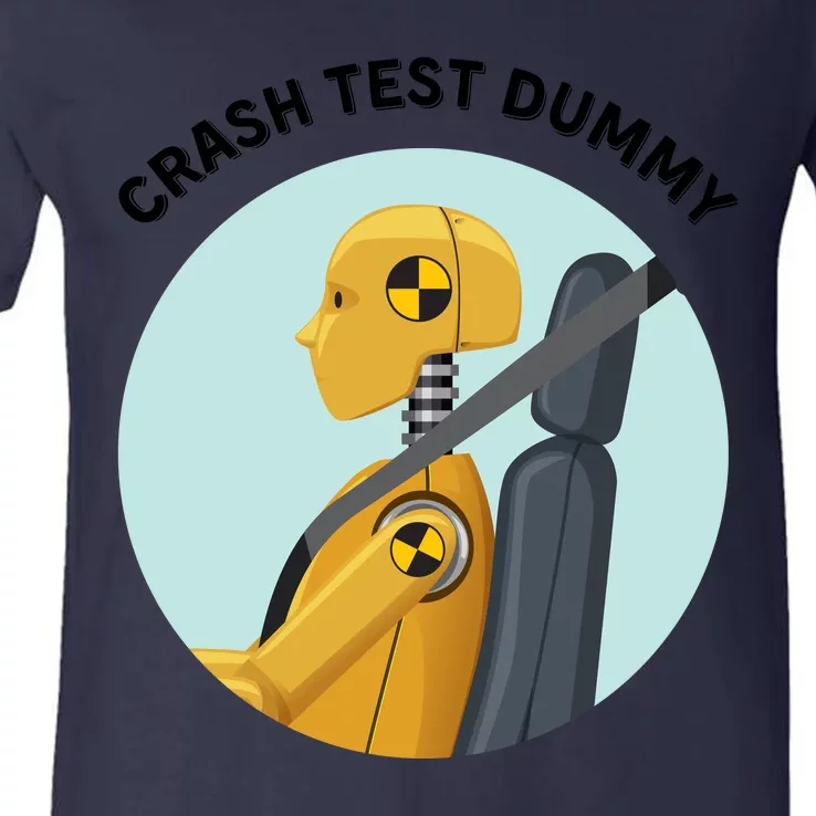 Funny I Do My Own Stunt Break Fix Repeat Crash Test Dummy V-Neck T-Shirt