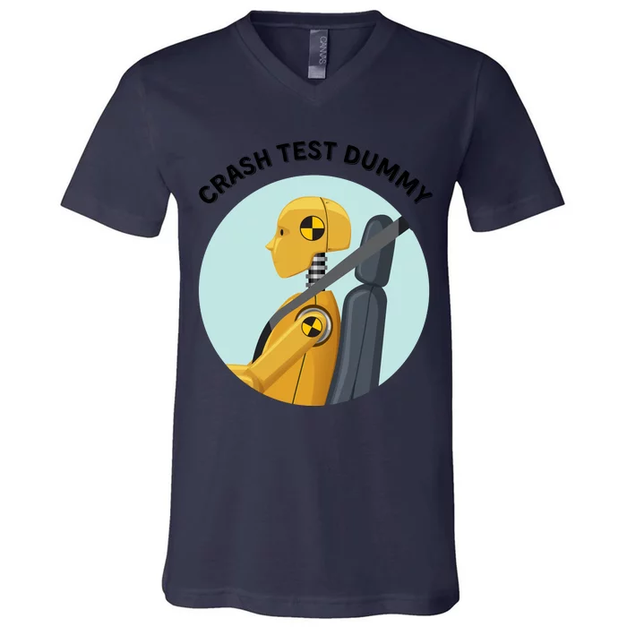 Funny I Do My Own Stunt Break Fix Repeat Crash Test Dummy V-Neck T-Shirt