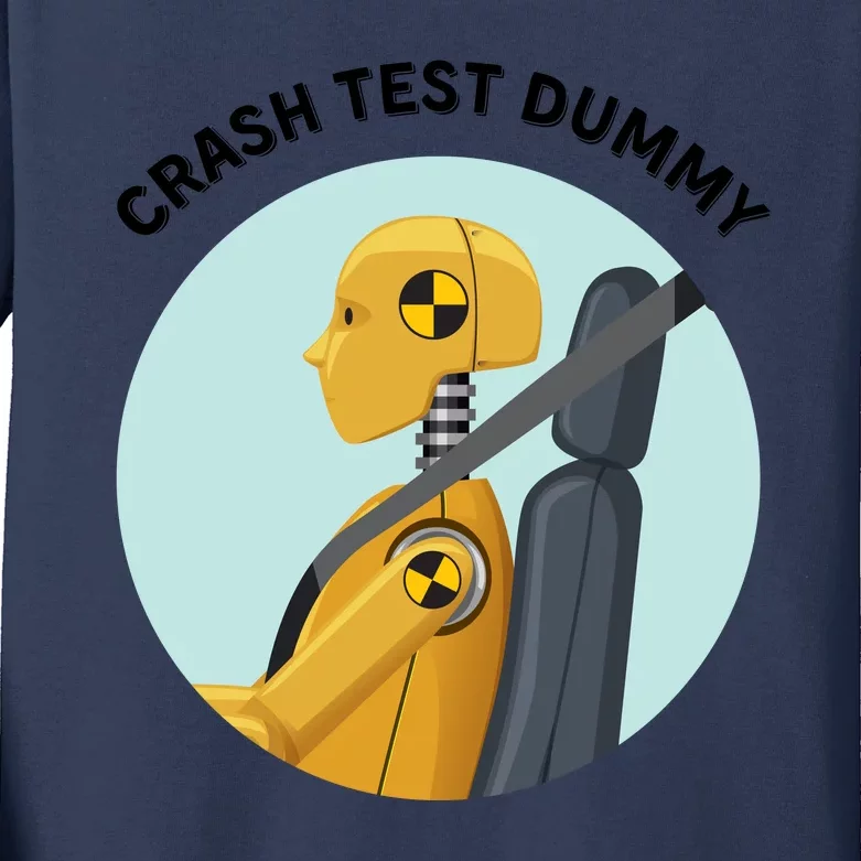 Funny I Do My Own Stunt Break Fix Repeat Crash Test Dummy Kids Long Sleeve Shirt