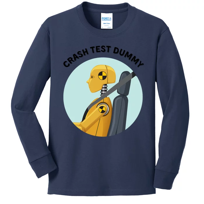 Funny I Do My Own Stunt Break Fix Repeat Crash Test Dummy Kids Long Sleeve Shirt