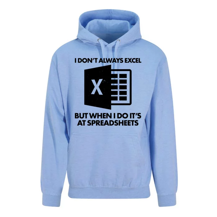 Funny I Don't Always Excel But When I Do It's At Spreadsheets Unisex Surf Hoodie