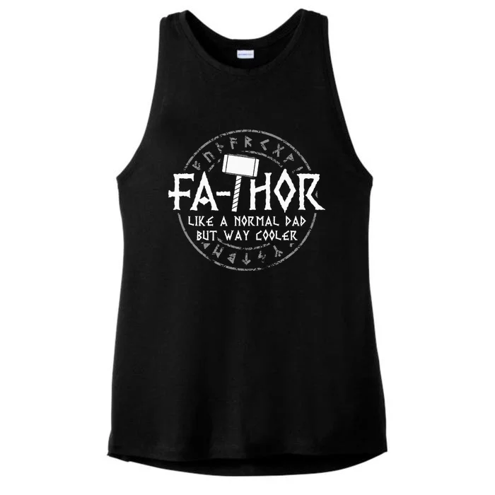 Fathor I Daddy Viking Ladies Tri-Blend Wicking Tank