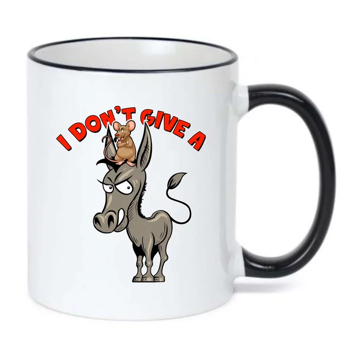 Funny I Don't Give A Rat's Ass Black Color Changing Mug