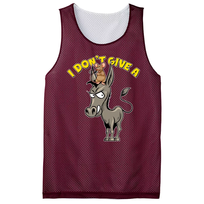 Funny I Don't Give A Rat's Ass Mesh Reversible Basketball Jersey Tank