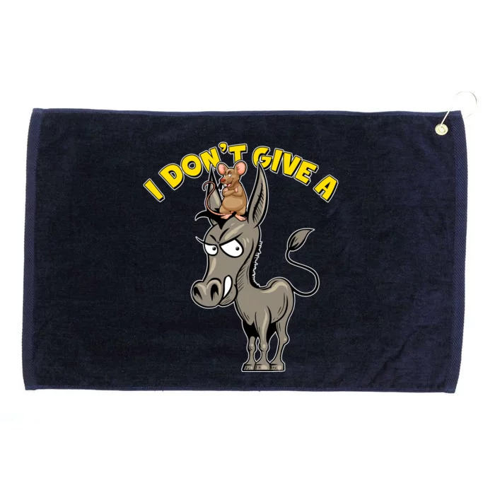 Funny I Don't Give A Rat's Ass Grommeted Golf Towel