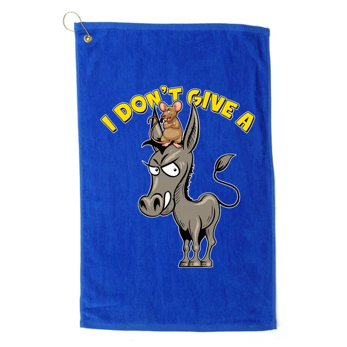 Funny I Don't Give A Rat's Ass Platinum Collection Golf Towel