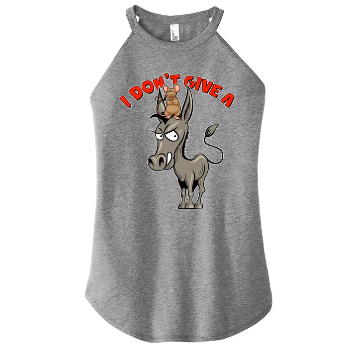 Funny I Don't Give A Rat's Ass Women’s Perfect Tri Rocker Tank