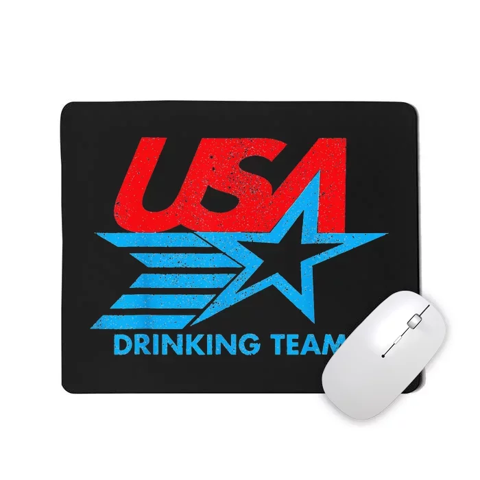 Funny Independence Day Usa Drinking Team 4th Of July Mousepad