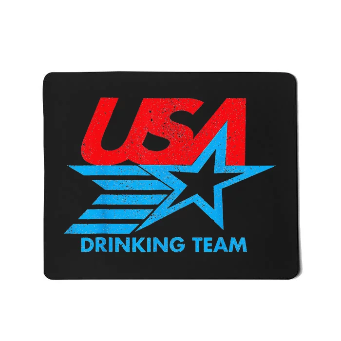 Funny Independence Day Usa Drinking Team 4th Of July Mousepad