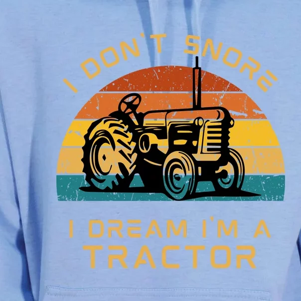 Funny I Don't Snore I Dream I'm A Tractor Unisex Surf Hoodie