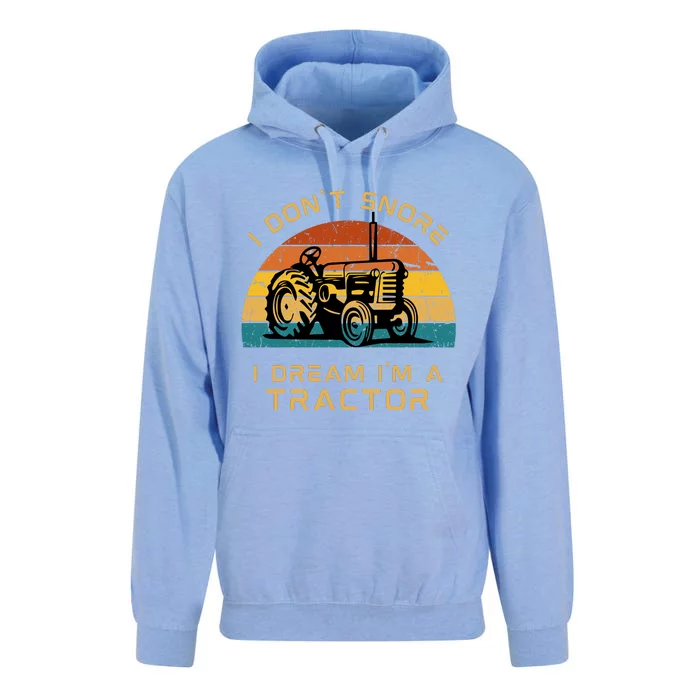 Funny I Don't Snore I Dream I'm A Tractor Unisex Surf Hoodie