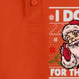 Funny I Do It For The Hos Santa Ugly Christmas Sweater Funny Gift Dry Zone Grid Performance Polo