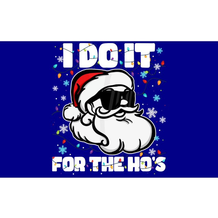 Funny I Do It For The Hos Santa Claus Christmas Adults Gift Bumper Sticker