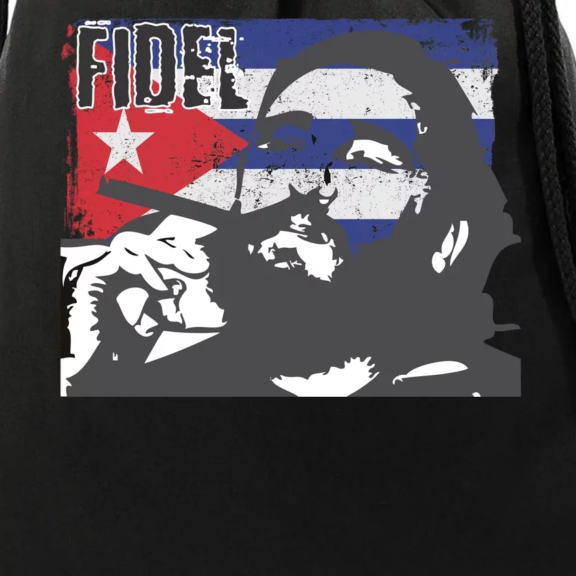 Fidel Castro Drawstring Bag