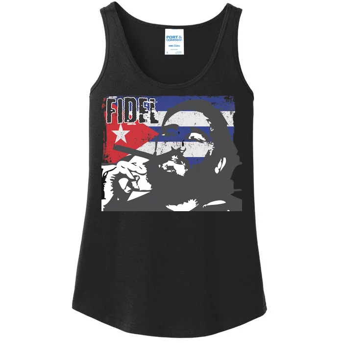 Fidel Castro Ladies Essential Tank