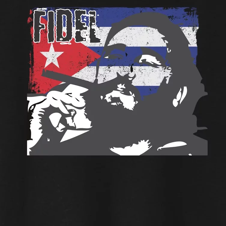 Fidel Castro Women's Crop Top Tee