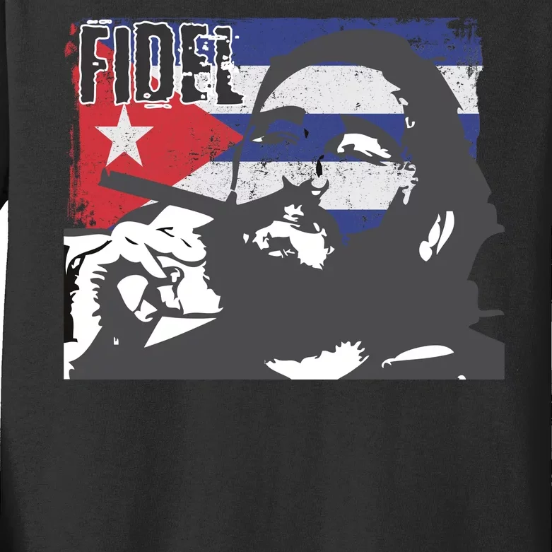 Fidel Castro Kids Long Sleeve Shirt