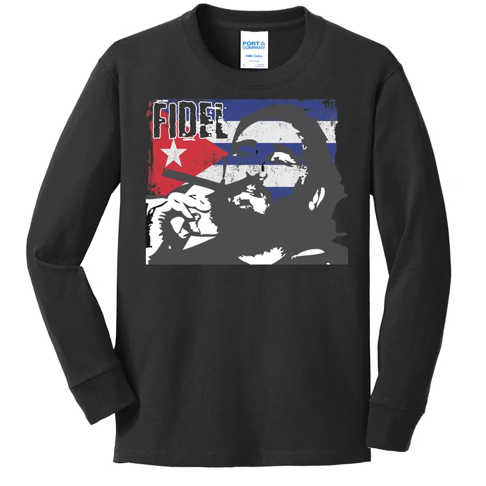 Fidel Castro Kids Long Sleeve Shirt