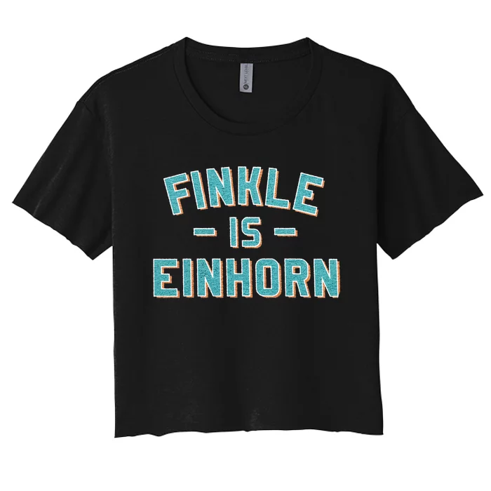 Finkle Is Einhorn Women's Crop Top Tee