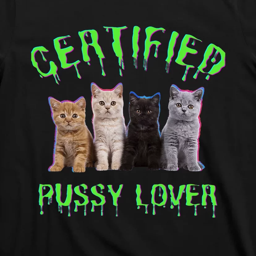 Funny Inappropriate Embarrassing Adult Humor Cat Lover T-Shirt