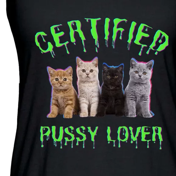 Funny Inappropriate Embarrassing Adult Humor Cat Lover Ladies Essential Flowy Tank