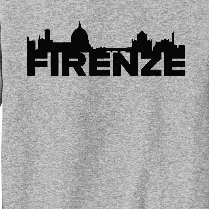 Firenze Italy Europe City Skyline Silhouette Outline Sketch Tall Sweatshirt