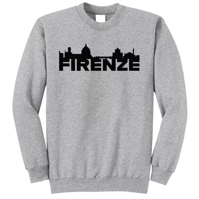 Firenze Italy Europe City Skyline Silhouette Outline Sketch Tall Sweatshirt