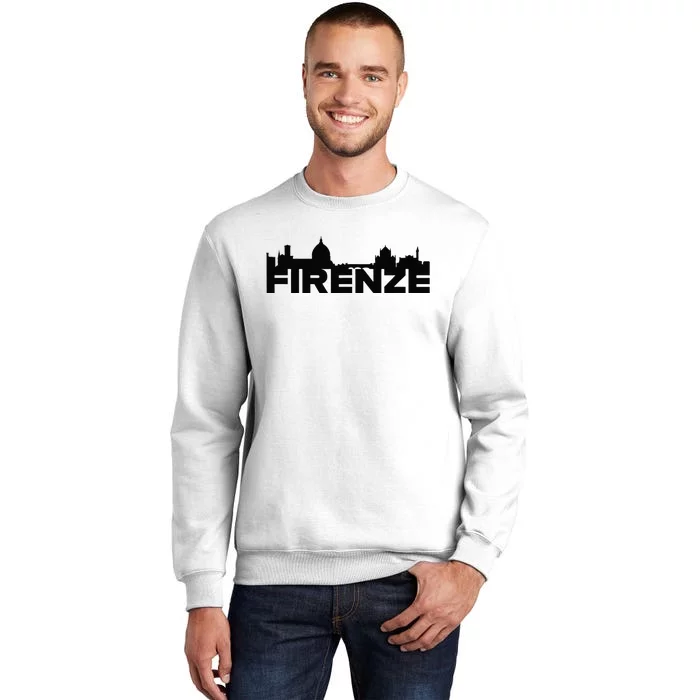 Firenze Italy Europe City Skyline Silhouette Outline Sketch Sweatshirt