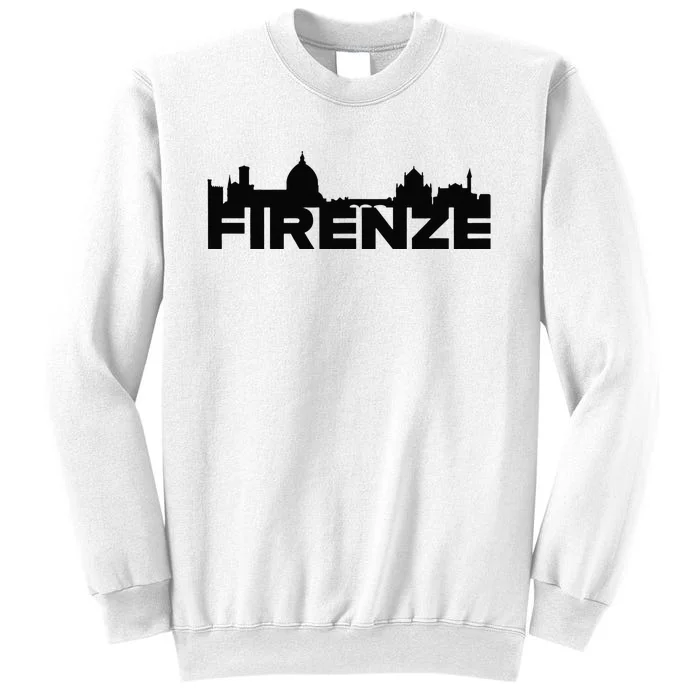 Firenze Italy Europe City Skyline Silhouette Outline Sketch Sweatshirt