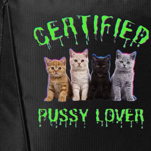 Funny Inappropriate Embarrassing Adult Humor Cat Lover City Backpack