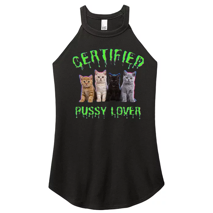 Funny Inappropriate Embarrassing Adult Humor Cat Lover Women’s Perfect Tri Rocker Tank