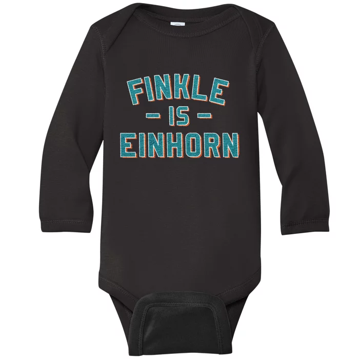 Finkle Is Einhorn Baby Long Sleeve Bodysuit