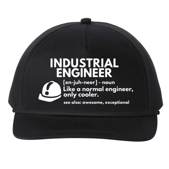 Funny Industrial Engineer Definition Engineering Gift Snapback Five-Panel Rope Hat