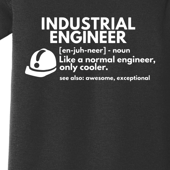 Funny Industrial Engineer Definition Engineering Gift Baby Bodysuit