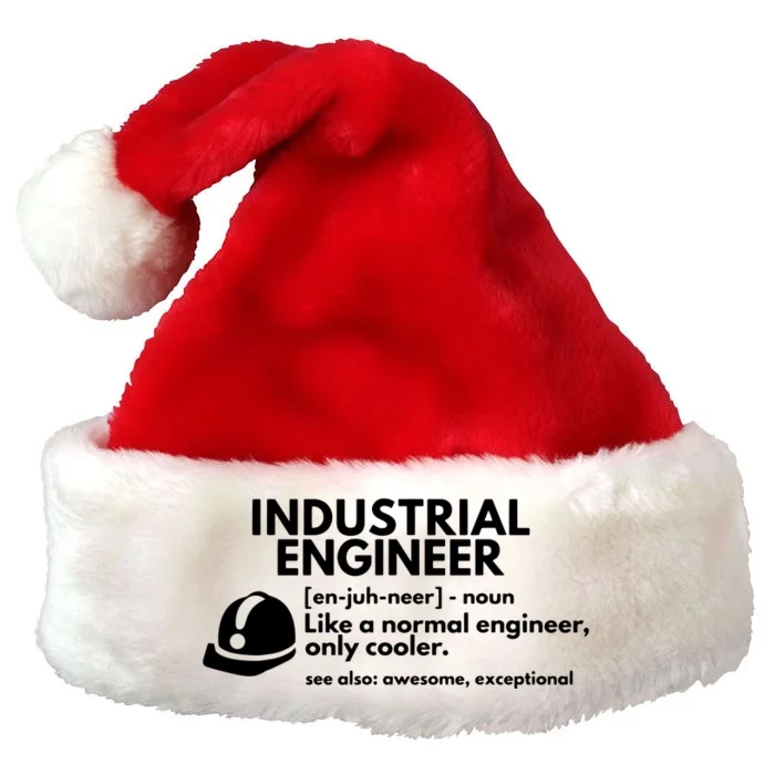 Funny Industrial Engineer Definition Engineering Gift Premium Christmas Santa Hat