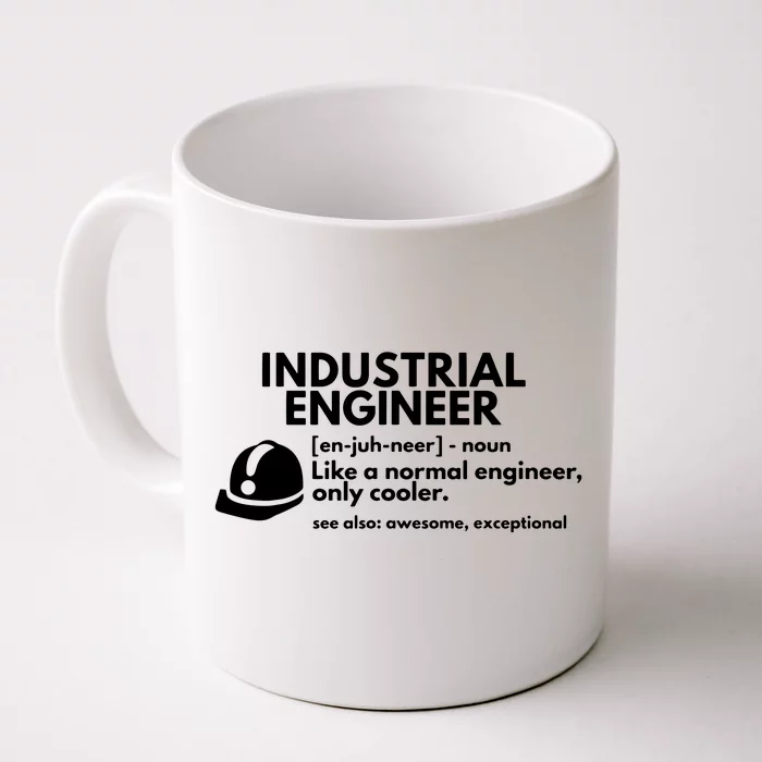 Funny Industrial Engineer Definition Engineering Gift Front & Back Coffee Mug