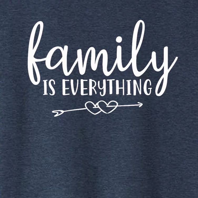 Family Is Everything Parents Home Women's Crop Top Tee